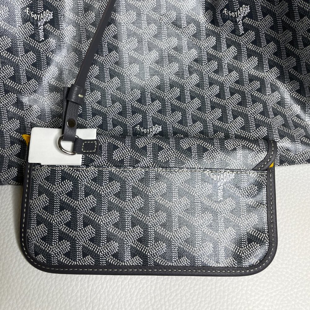 Brand New w/ Tags - Grey Goyard Saint Louis PM Reversible Tote - Picture 7 of 12